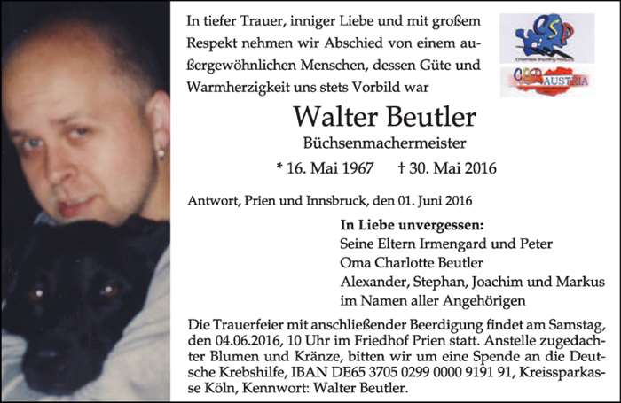 2016 05 30 Walter Beutler Parte